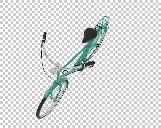 Bicicleta de la ciudad aislada en el fondo Ilustración de renderización 3D