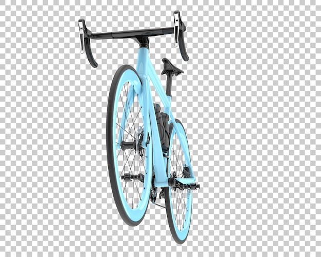 Bicicleta clásica aislada sobre fondo transparente Ilustración de renderizado 3d