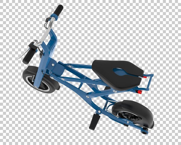 Bicicleta eléctrica aislada en el fondo Ilustración de renderización 3D