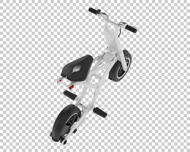 Bicicleta eléctrica aislada en el fondo Ilustración de renderización 3D