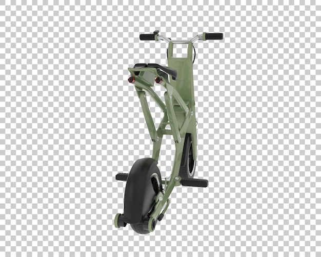 PSD bicicleta elétrica isolada no fundo ilustração de renderização 3d
