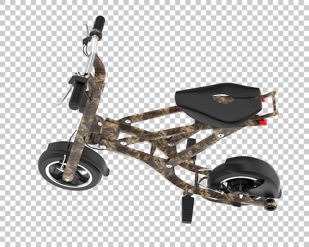 PSD bicicleta elétrica isolada no fundo ilustração de renderização 3d