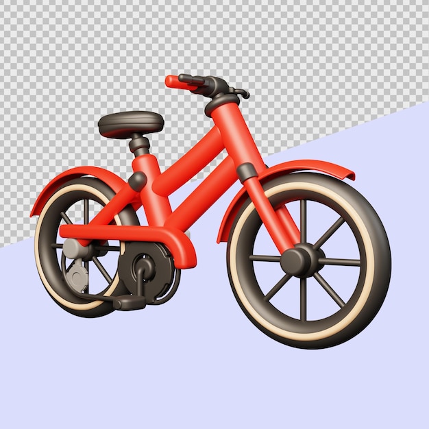 PSD bicicleta ilustraciones de vehículos 3d