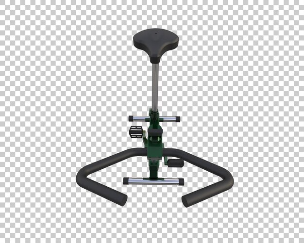 Bicicleta magnética aislada en el fondo Ilustración de renderización 3D