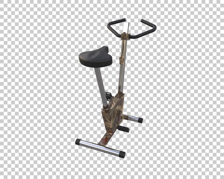 PSD bicicleta magnética aislada en el fondo ilustración de renderización 3d
