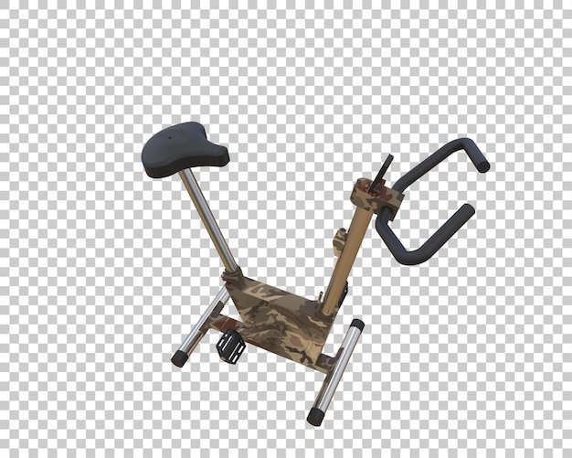 PSD bicicleta magnética aislada en el fondo ilustración de renderización 3d
