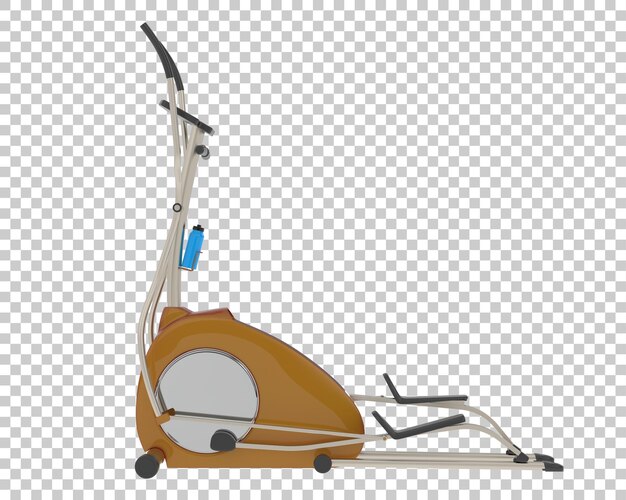 Bicicleta magnética de interior sobre fondo transparente ilustración de renderizado 3d