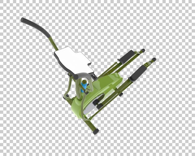 Bicicleta magnética de interior sobre fondo transparente Ilustración de renderizado 3d