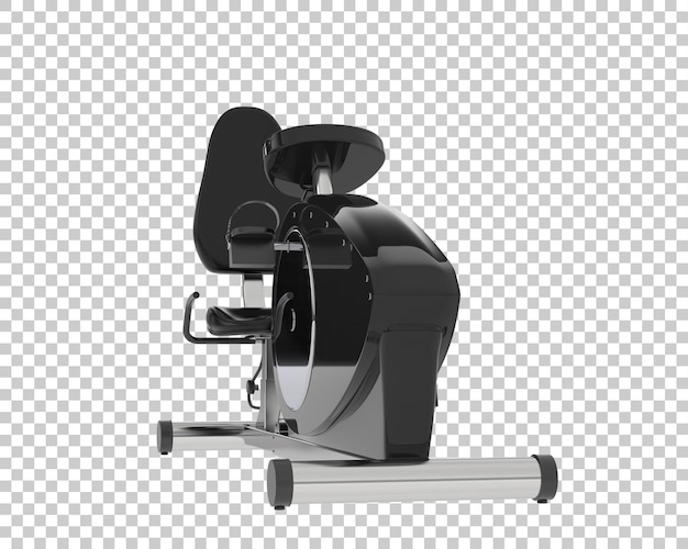 Bicicleta magnética de interior sobre fondo transparente Ilustración de renderizado 3d