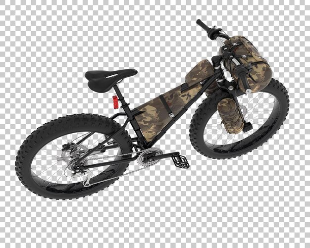 PSD bicicleta de montaña aislada en el fondo ilustración de renderización 3d