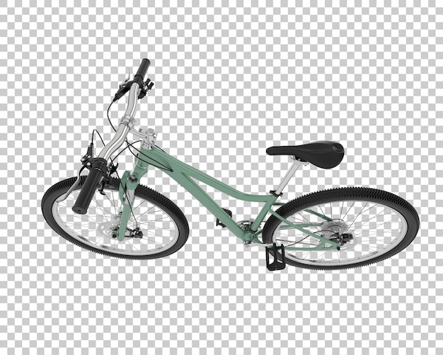 Bicicleta de montaña aislada en el fondo ilustración de renderización 3d