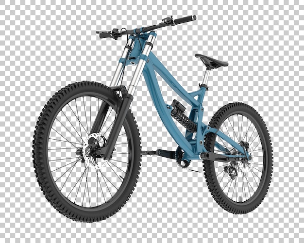 Bicicleta de montaña aislada en un fondo transparente Ilustración de renderización 3D