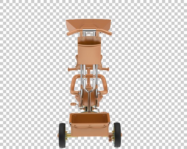 La bicicleta de los niños aislada en un fondo transparente Ilustración de renderización en 3D