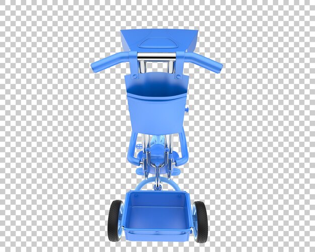 La bicicleta de los niños aislada en un fondo transparente Ilustración de renderización en 3D
