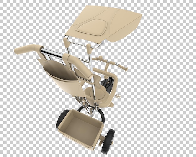 La bicicleta de los niños aislada en un fondo transparente Ilustración de renderización en 3D