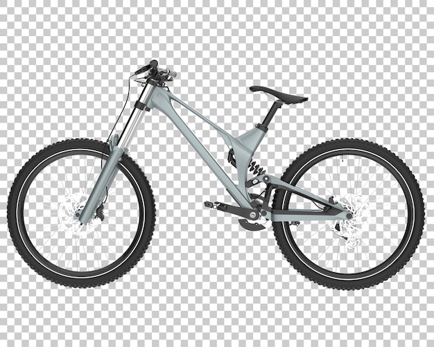 Bicicleta rápida aislada en la ilustración de renderizado 3d de fondo transparente