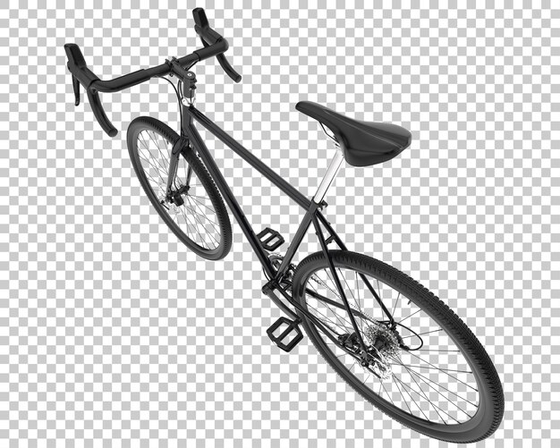 PSD bicicleta rápida aislada en la ilustración de renderizado 3d de fondo transparente