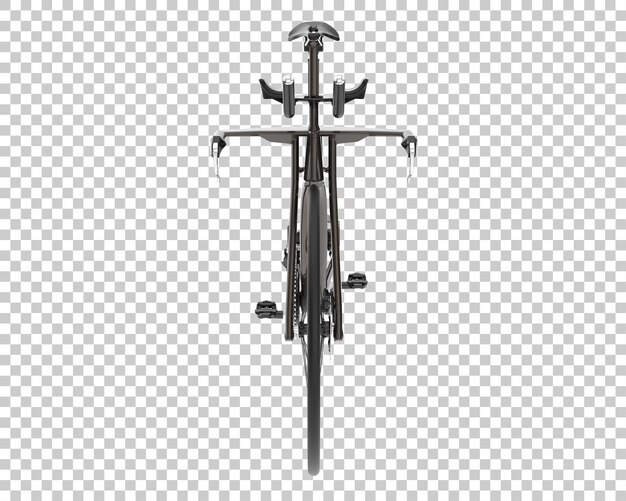 Bicicleta rápida aislada en la ilustración de renderizado 3d de fondo transparente
