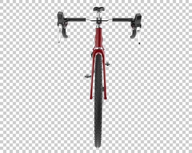 Bicicleta rápida aislada en la ilustración de renderizado 3d de fondo transparente
