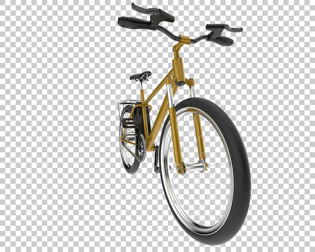 Bicicleta rápida aislada en la ilustración de renderizado 3d de fondo transparente