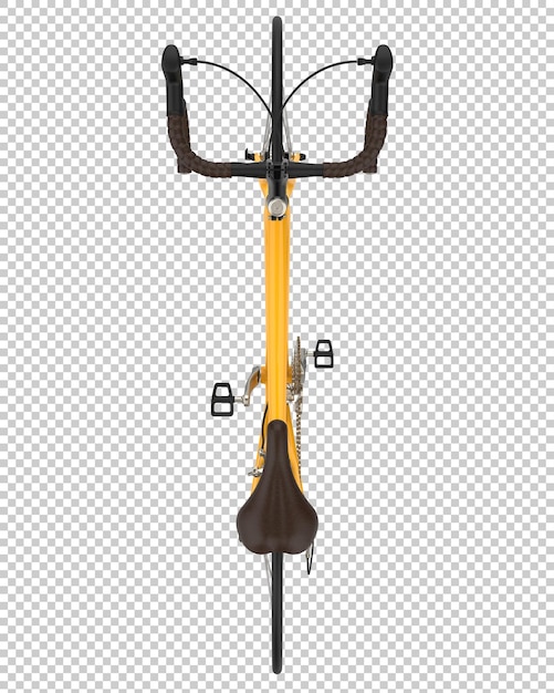 Bicicleta rápida en la ilustración de renderizado 3d de fondo transparente
