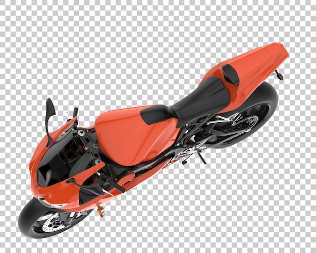 Bicicleta rápida sobre fondo transparente. Representación 3d - ilustración