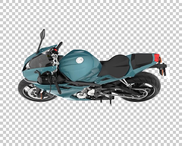 Bicicleta rápida sobre fondo transparente. Representación 3d - ilustración