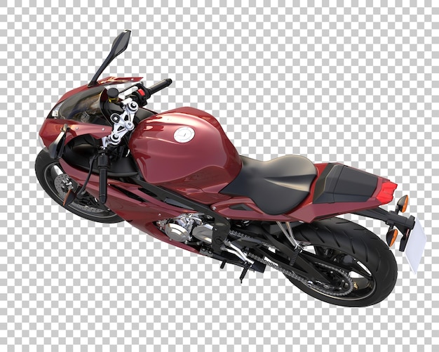Bicicleta rápida sobre fondo transparente. Representación 3d - ilustración