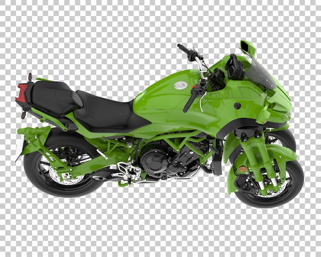 Bicicleta rápida sobre fondo transparente. Representación 3d - ilustración