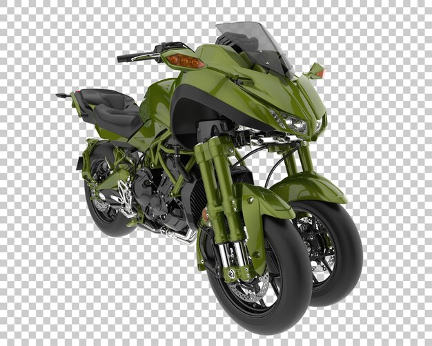 Bicicleta rápida sobre fondo transparente. Representación 3d - ilustración