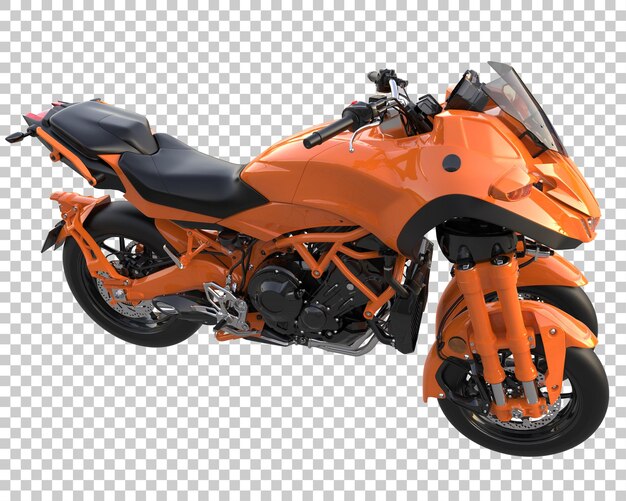 Bicicleta rápida sobre fondo transparente. Representación 3d - ilustración