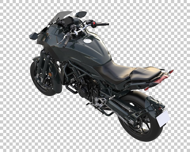 Bicicleta rápida sobre fondo transparente. Representación 3d - ilustración