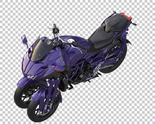 Bicicleta rápida sobre fondo transparente. Representación 3d - ilustración