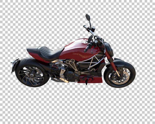 Bicicleta rápida sobre fondo transparente. Representación 3d - ilustración