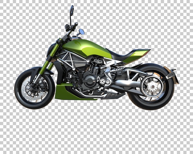 Bicicleta rápida sobre fondo transparente. Representación 3d - ilustración