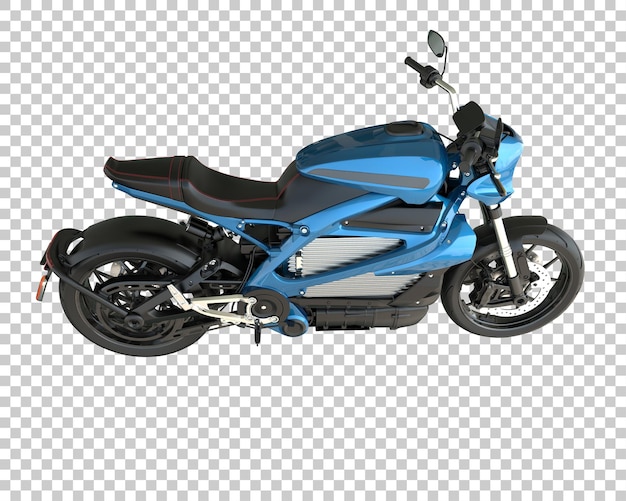 Bicicleta rápida sobre fondo transparente. Representación 3d - ilustración