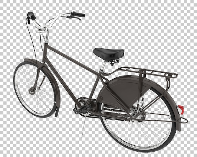 Bicicleta realista aislada en la ilustración de representación 3d de fondo transparente