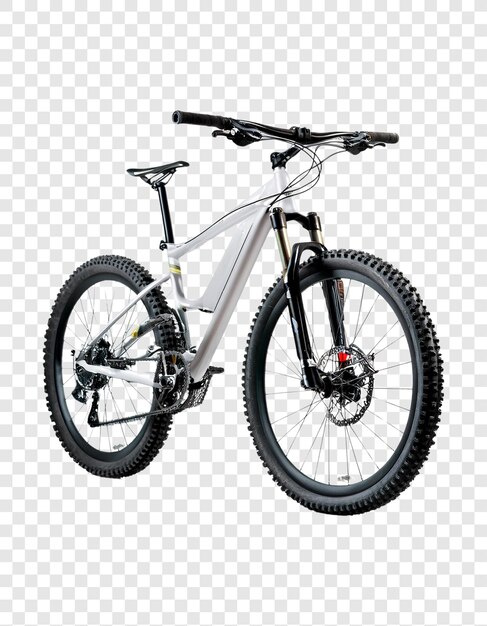 Bicicleta realista aislada en la ilustración de representación 3d de fondo transparente
