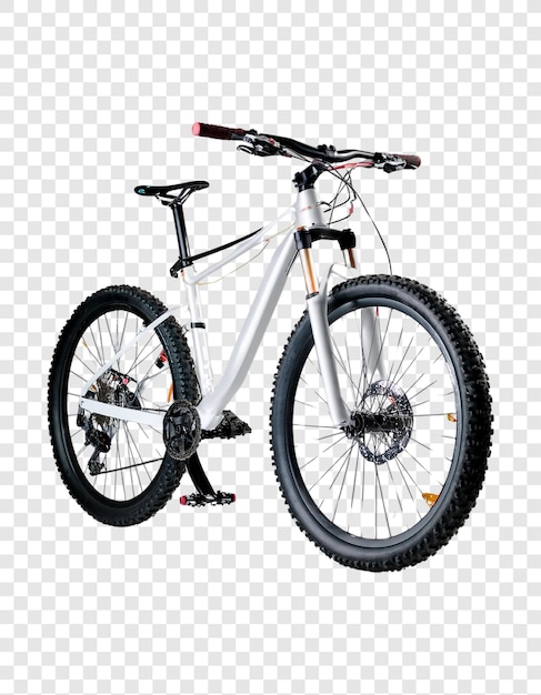 Bicicleta realista aislada en la ilustración de representación 3d de fondo transparente
