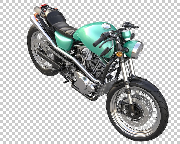 PSD bicicleta retrô em fundo transparente. renderização em 3d - ilustração