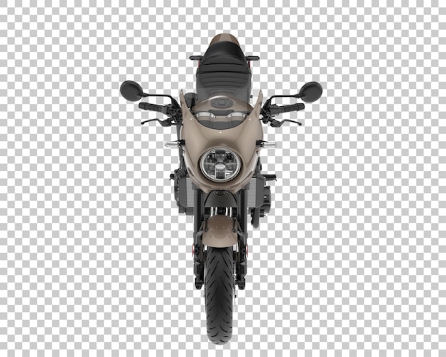 Bicicleta retro sobre fondo transparente. Representación 3d - ilustración