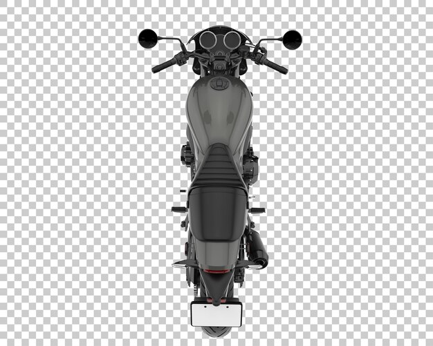 Bicicleta retro sobre fondo transparente. Representación 3d - ilustración