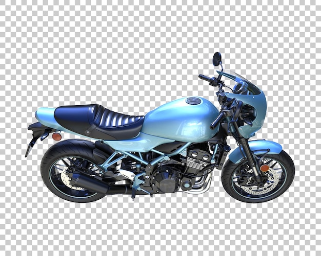 Bicicleta retro sobre fondo transparente. Representación 3d - ilustración