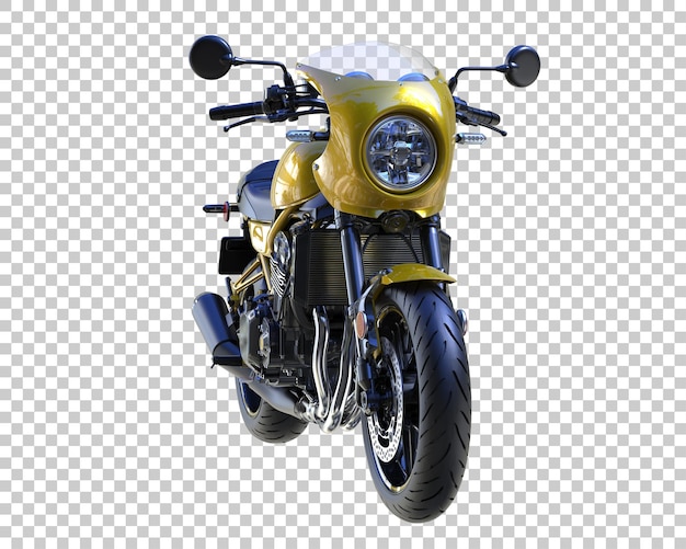 Bicicleta retro sobre fondo transparente. Representación 3d - ilustración