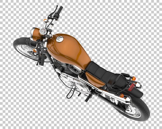 Bicicleta retro sobre fondo transparente. Representación 3d - ilustración