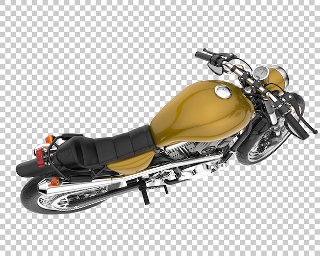 Bicicleta retro sobre fondo transparente. Representación 3d - ilustración