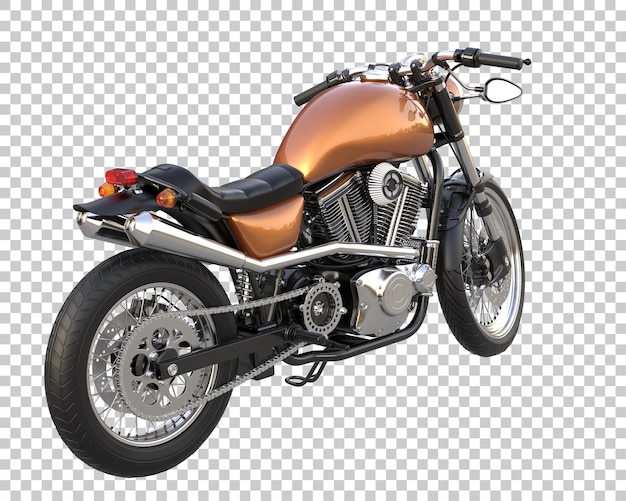 Bicicleta retro sobre fondo transparente. Representación 3d - ilustración