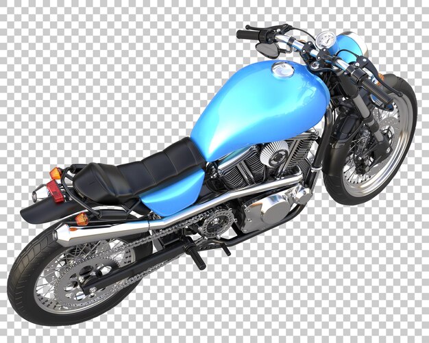 Bicicleta retro sobre fondo transparente. Representación 3d - ilustración