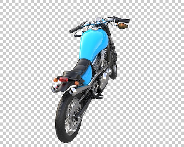 Bicicleta retro sobre fondo transparente. Representación 3d - ilustración
