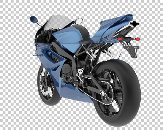 Bicicleta retro sobre fondo transparente. Representación 3d - ilustración